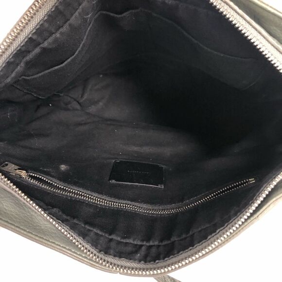 AllSaints Fetch Lea Backpack Handbag Mink Grey Leather Purse Bag OS - Picture 5 of 15